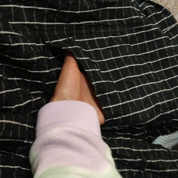 Size L check black an white loose fitting blouse - Picture 3 of 12